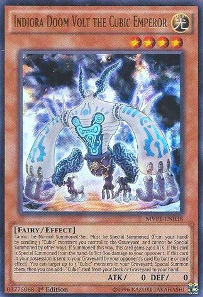 Indiora Doom Volt the Cubic Emperor (MVP1-EN038) - Ultra Rare