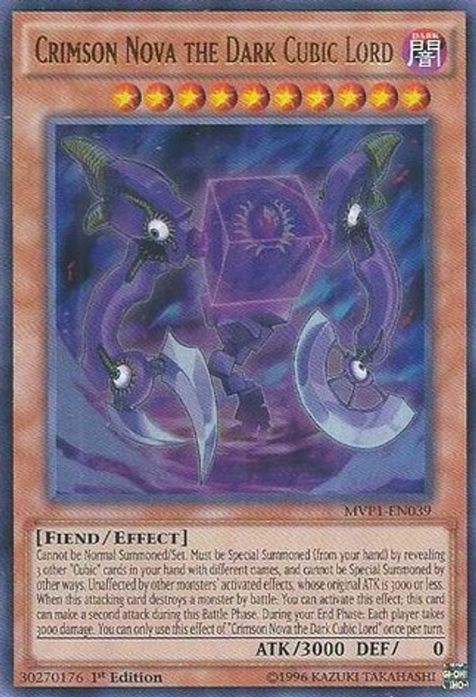 Crimson Nova le Seigneur Cubique Sombre [MVP1-EN039] Ultra Rare 