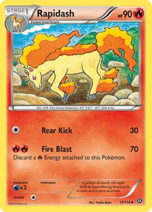 Rapidash (17/114) [XY : Siège à vapeur] 