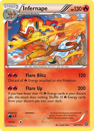Infernape 020  - Holofoil - Holo Rare