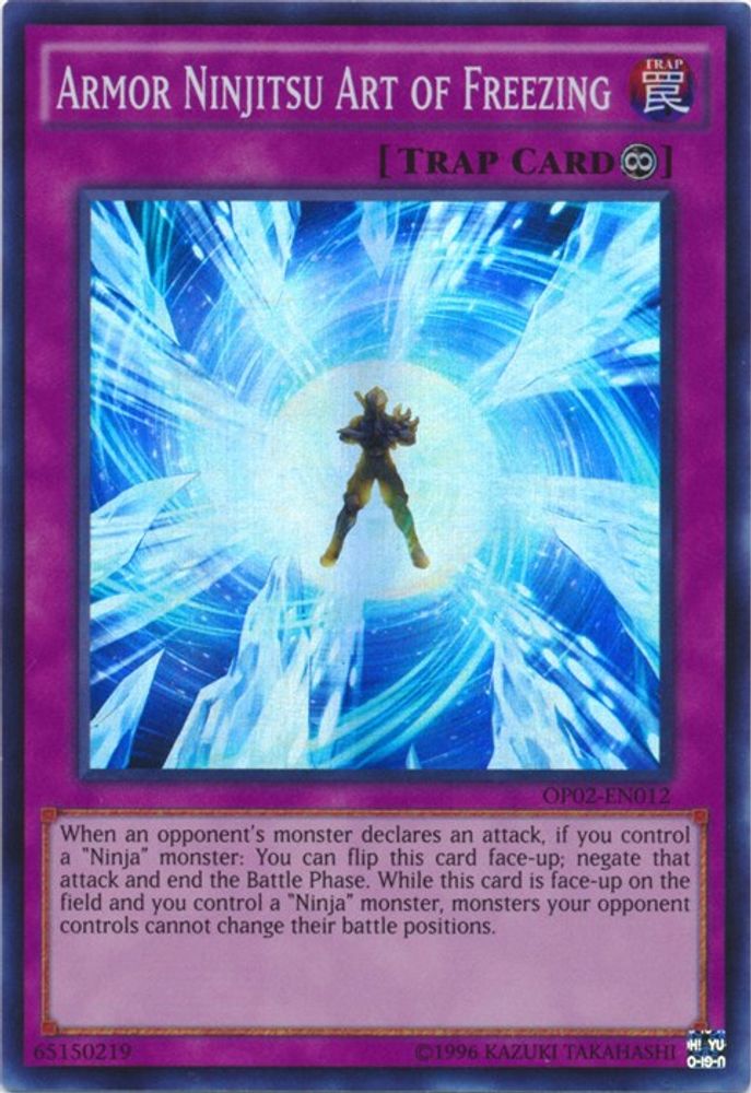 Armure Ninjitsu Art du gel [OP02-EN012] Super Rare 