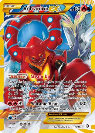 Volcanion EX (Secret) 115  - Holofoil - Secret Rare