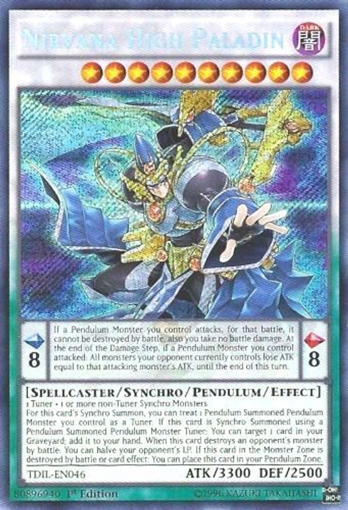 Nirvana Haut Paladin [TDIL-EN046] Secret Rare 