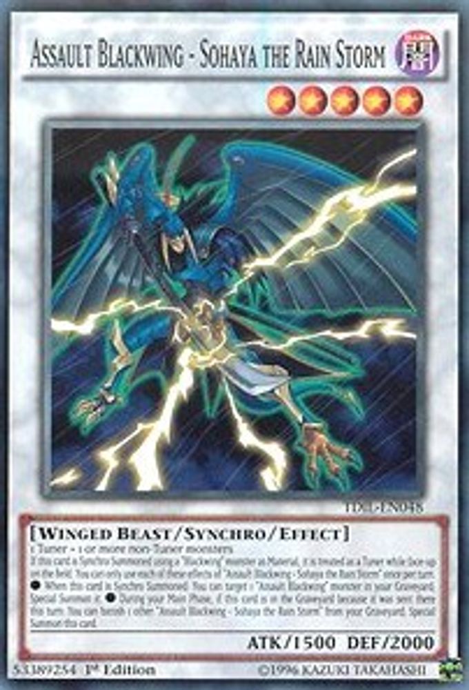 Assault Blackwing - Sohaya the Rain Storm (TDIL-EN048) - Common