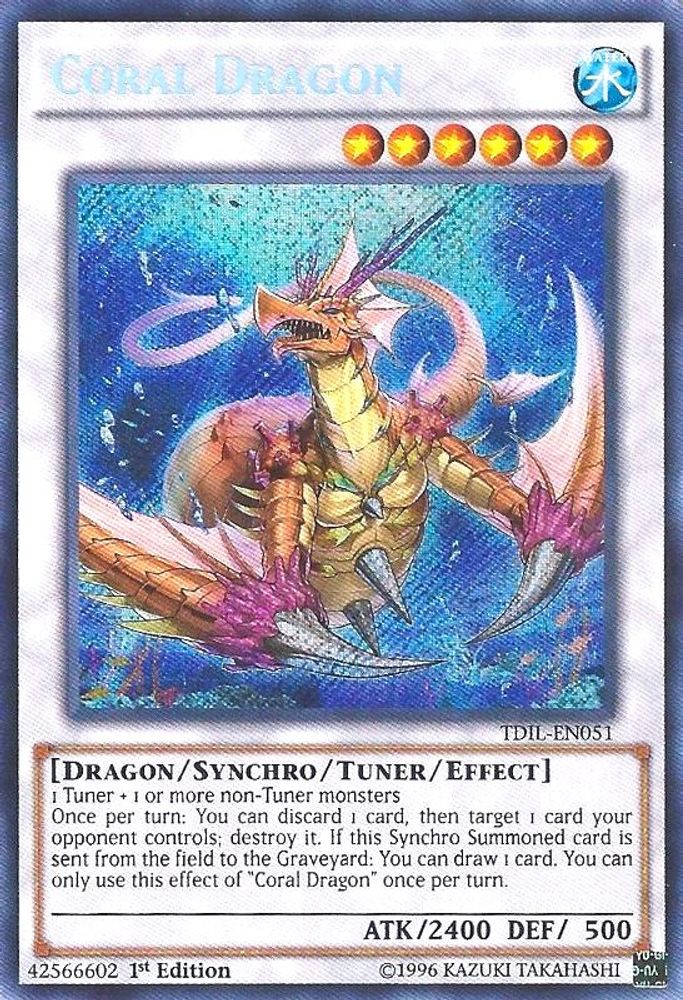 Coral Dragon (TDIL-EN051) - Secret Rare