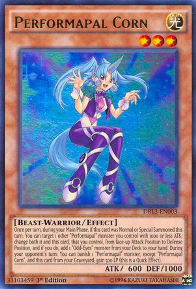 Performapal Corn (DRL3-EN003) - Ultra Rare