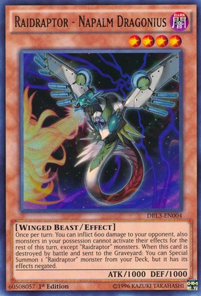 Raidraptor - Napalm Dragonius [DRL3-EN004] Ultra Rare 