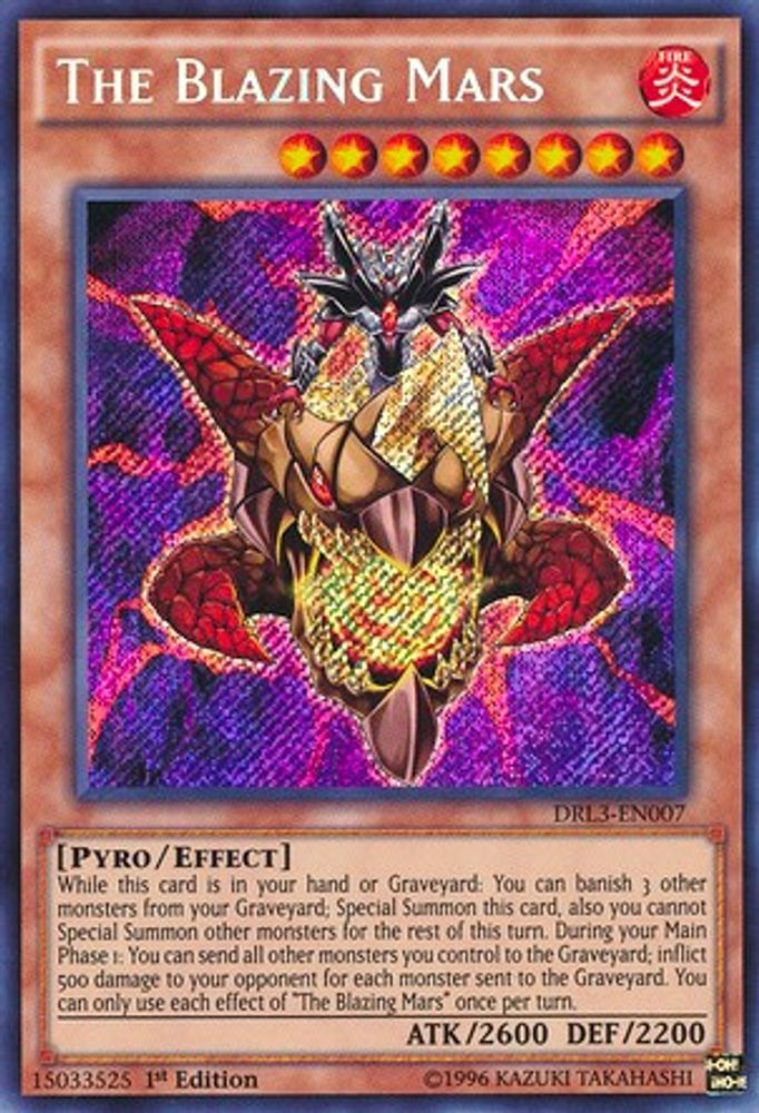 Le Mars flamboyant [DRL3-EN007] Secret Rare 