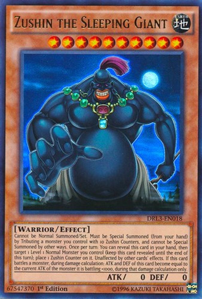 Zushin the Sleeping Giant (DRL3-EN018) - Ultra Rare