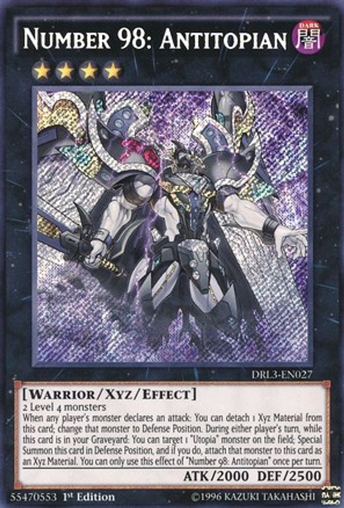 Numéro 98 : Antitopien [DRL3-EN027] Secret Rare 