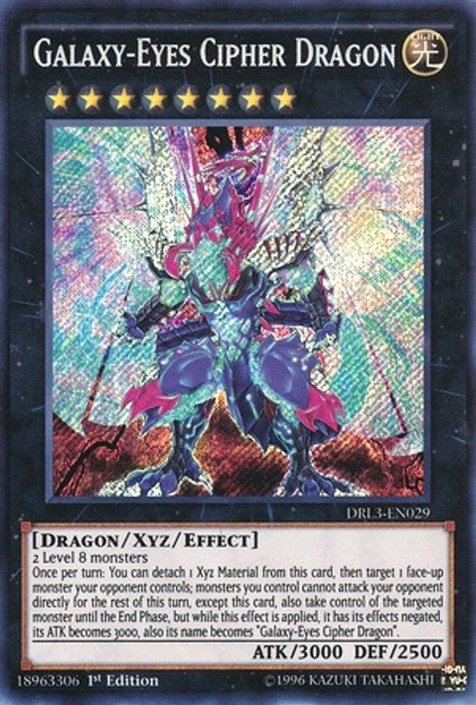 Galaxy-Eyes Cipher Dragon (DRL3-EN029) - Secret Rare