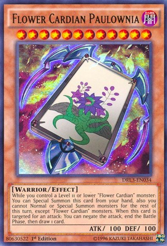 Fleur Cardian Paulownia [DRL3-EN034] Ultra Rare 