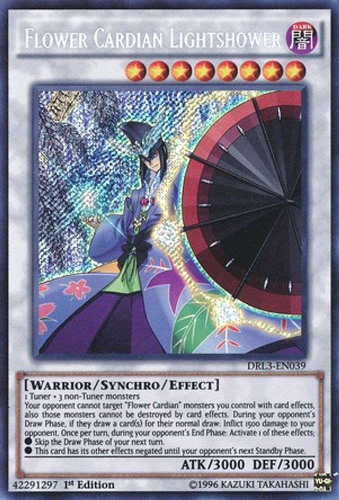 Flower Cardian Lightshower (DRL3-EN039) - Secret Rare