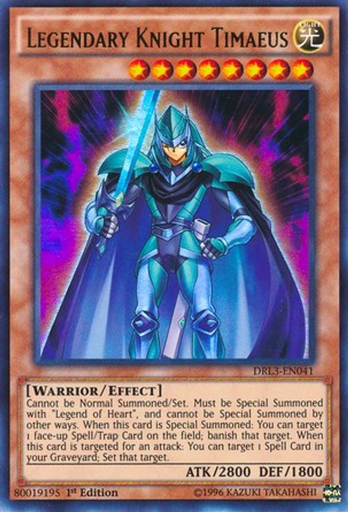 Legendary Knight Timaeus (DRL3-EN041) - Ultra Rare