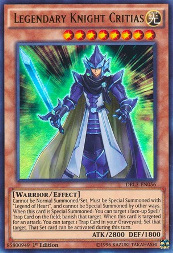Critias de chevalier légendaire [DRL3-EN056] Ultra rare 