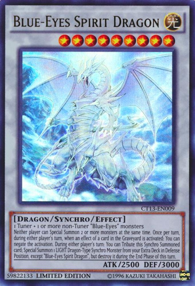 Blue-Eyes Spirit Dragon (CT13-EN009) - Ultra Rare