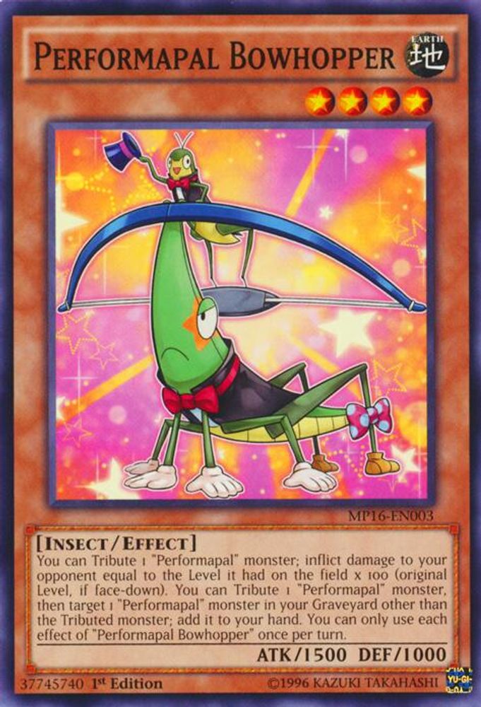 Performapal Bowhopper (MP16-EN003) - Common