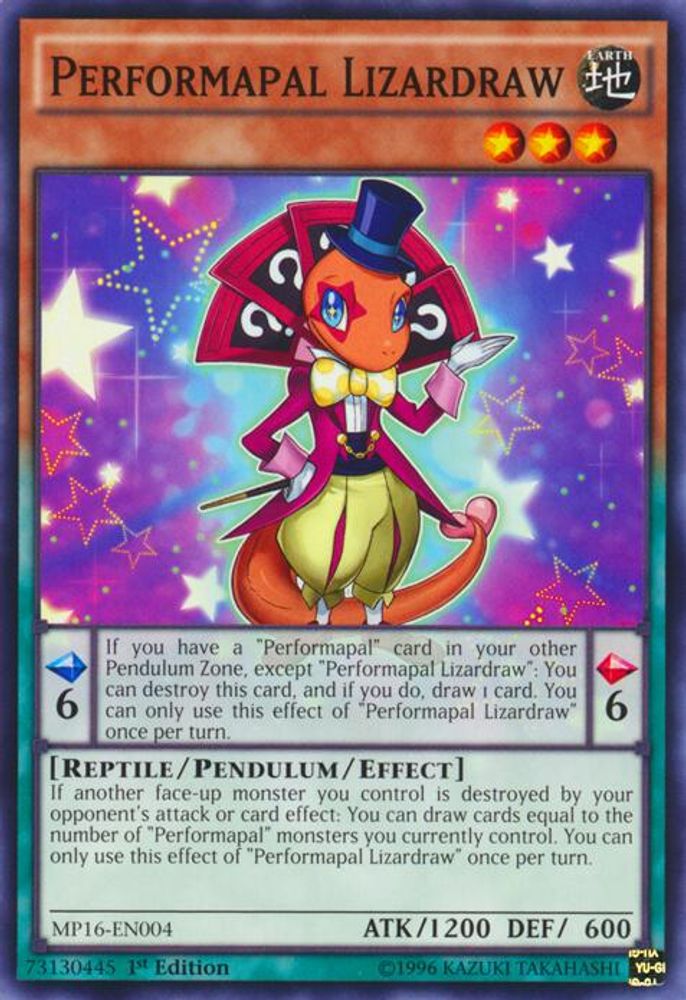 Performapal Lizardraw [MP16-EN004] Commun 