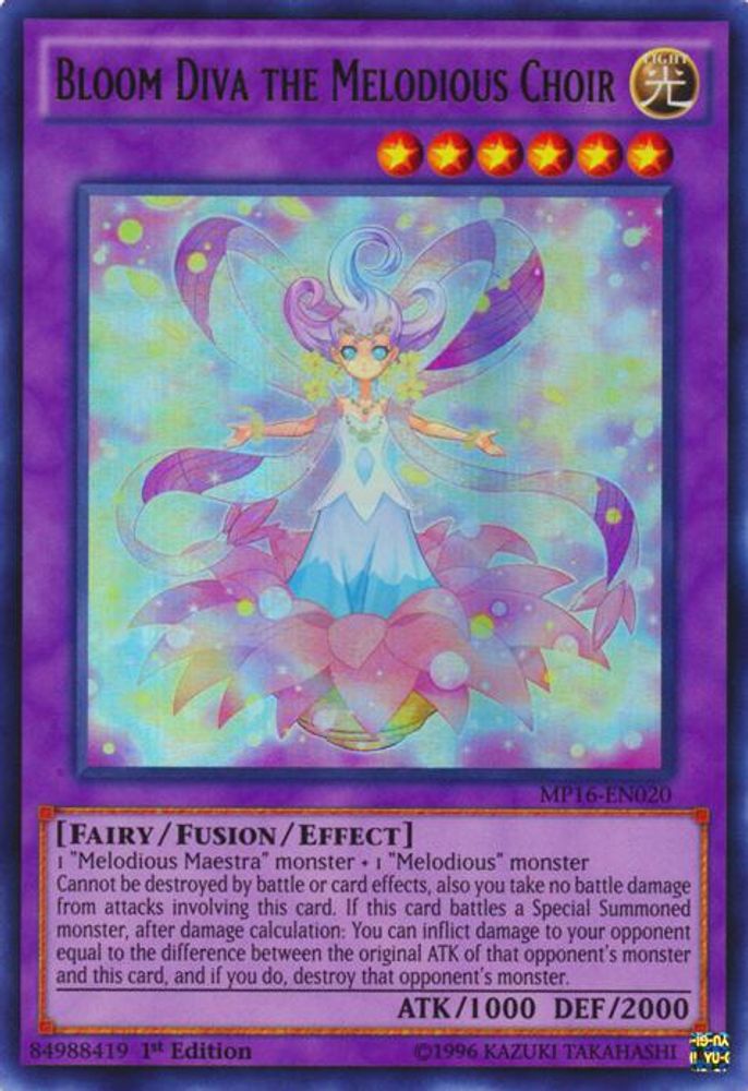 Bloom Diva the Melodious Choir (MP16-EN020) - Ultra Rare