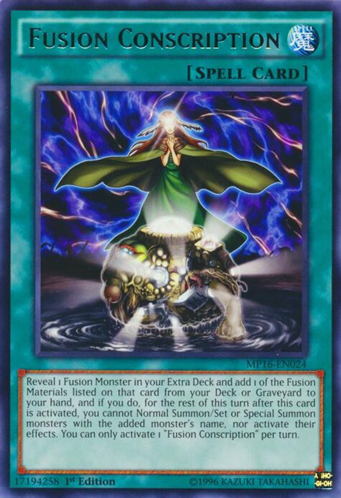 Fusion Conscription (MP16-EN024) - Rare