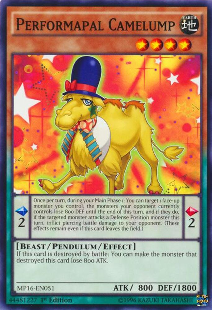 Camelump Performapal [MP16-EN051] Commun 