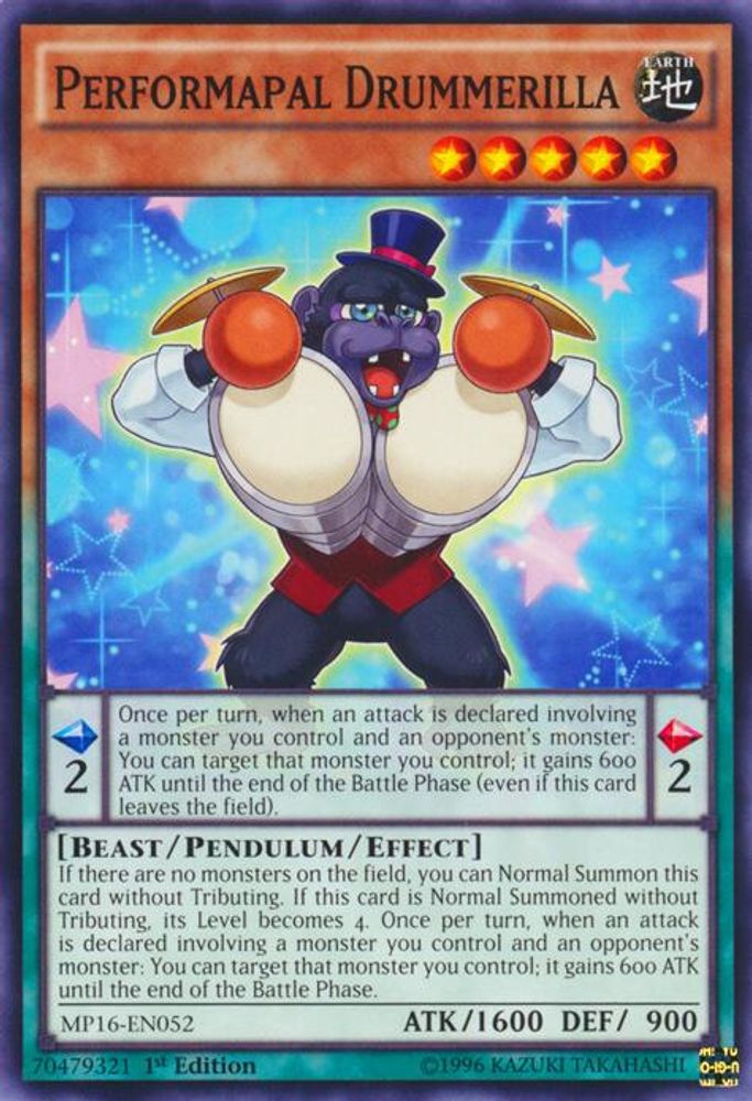 Performapal Drummerilla (MP16-EN052) - Common