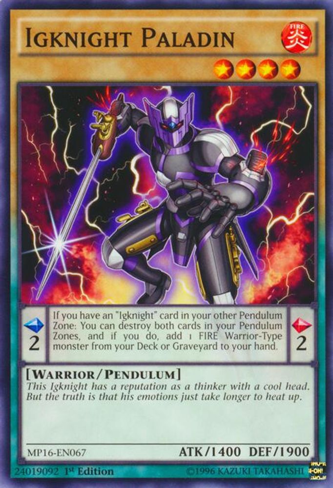 Igknight Paladin (MP16-EN067) - Common