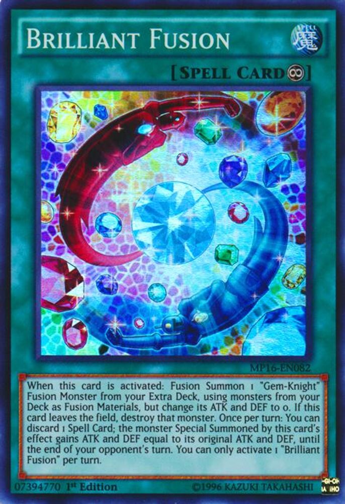 Brilliant Fusion (MP16-EN082) - Super Rare