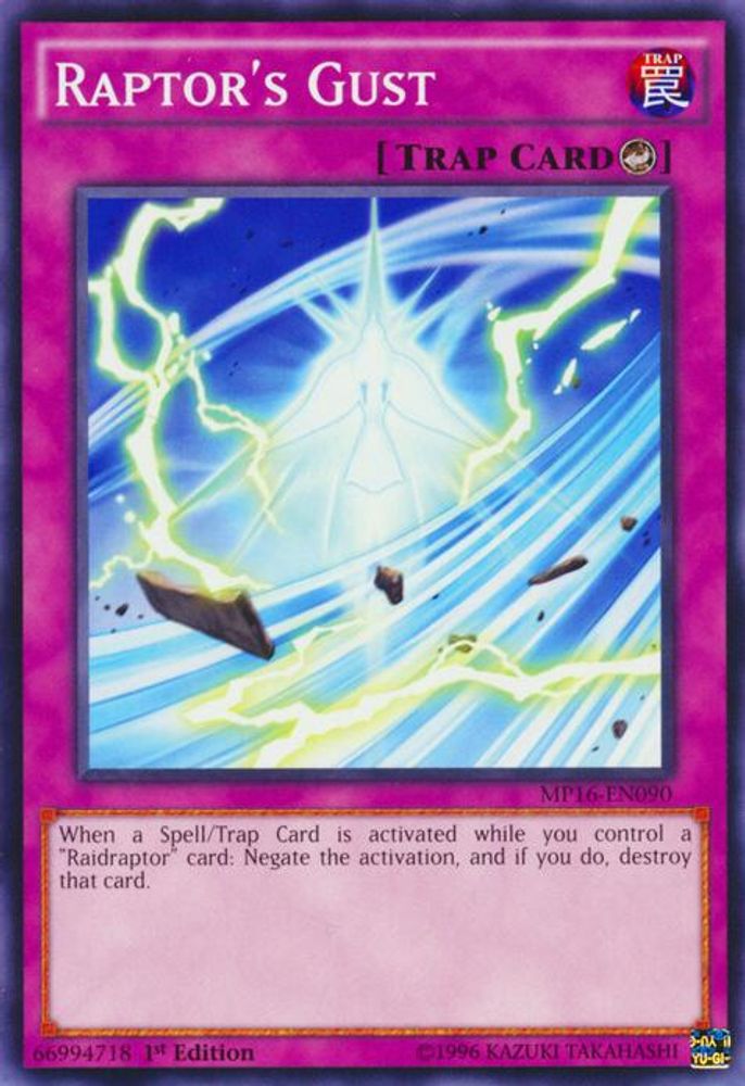 Raptor's Gust (MP16-EN090) - Common