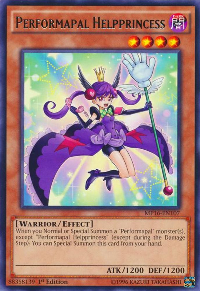 Performapal Helpprincess (MP16-EN107) - Rare