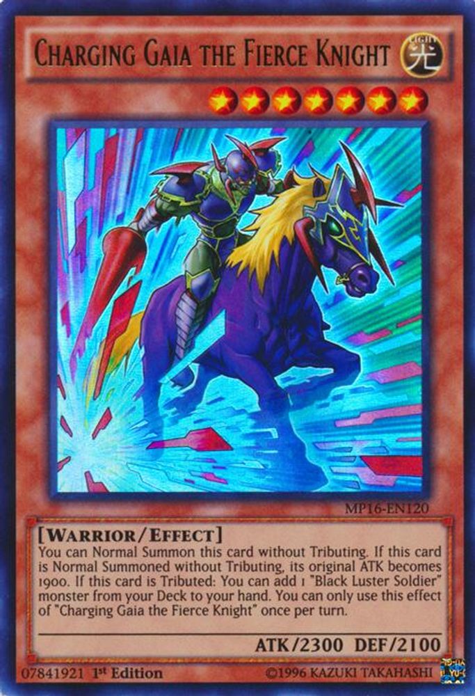 Charging Gaia the Fierce Knight (MP16-EN120) - Ultra Rare