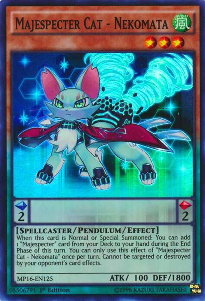 Majespecter Cat - Nekomata (MP16-EN125) - Super Rare