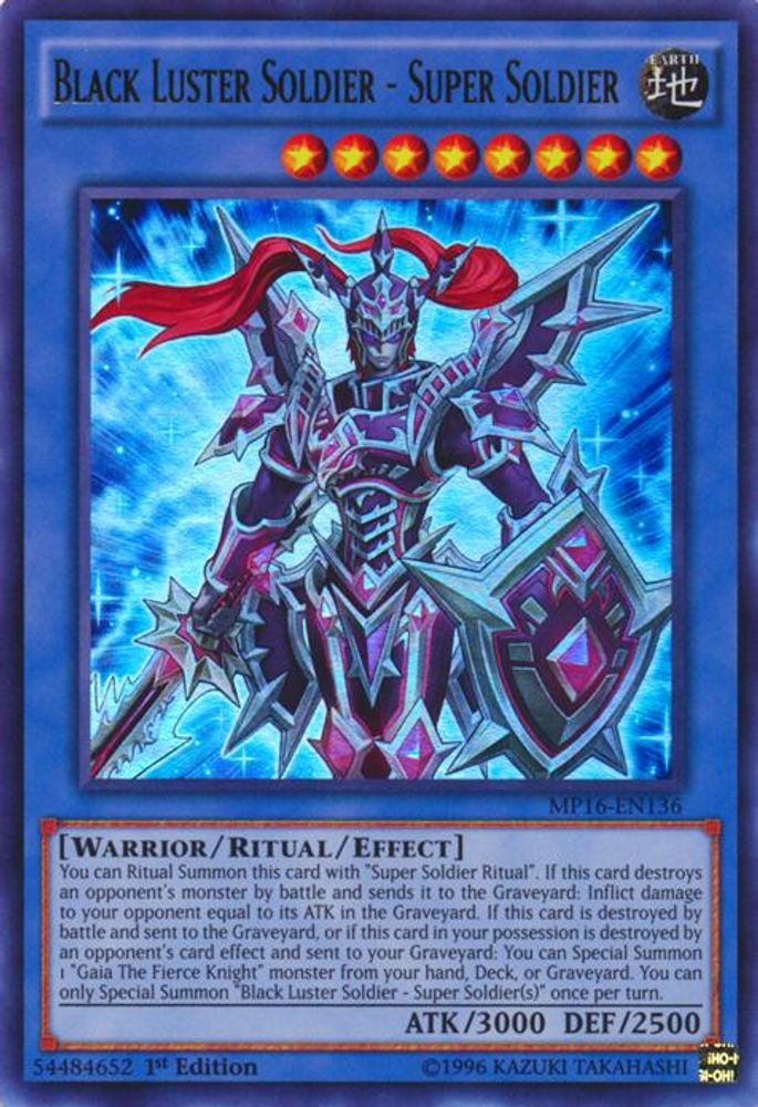 Black Luster Soldier - Super Soldier (MP16-EN136) - Ultra Rare