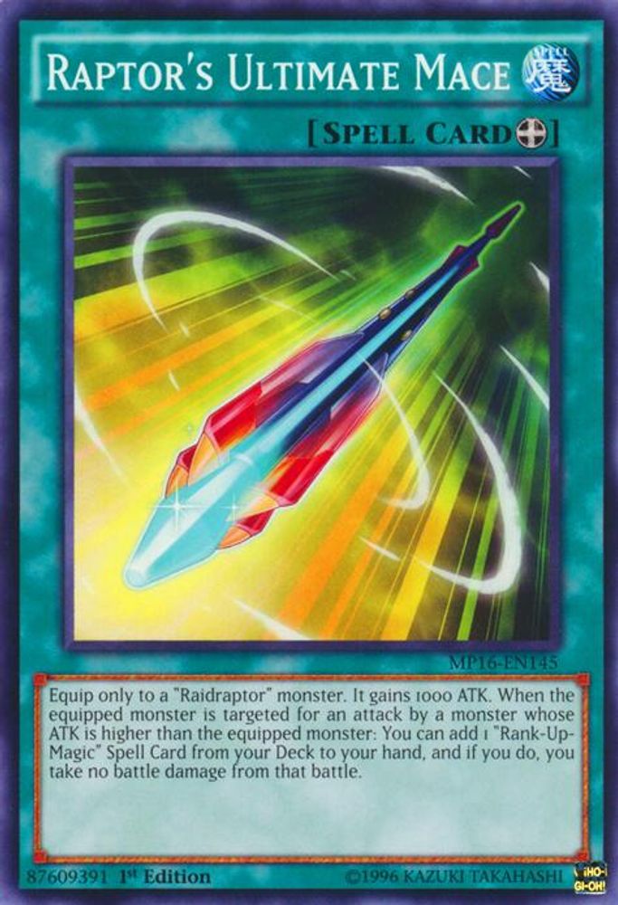 Raptor's Ultimate Mace (MP16-EN145) - Common