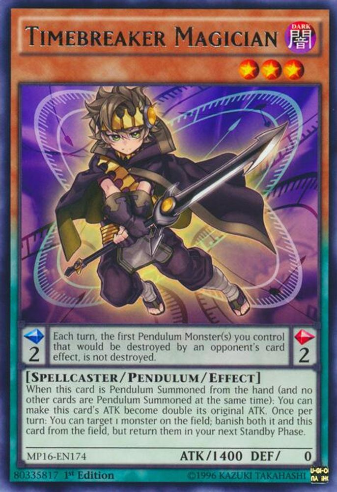 Timebreaker Magician (MP16-EN174) - Rare