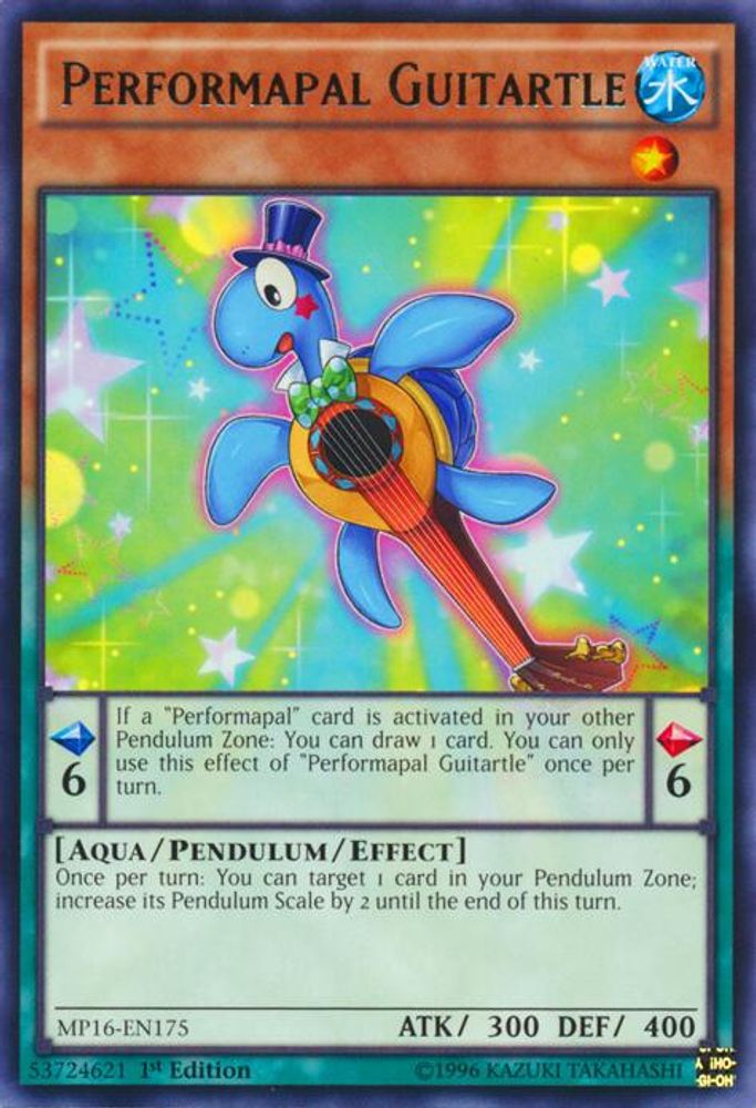 Performapal Guitartle (MP16-EN175) - Rare