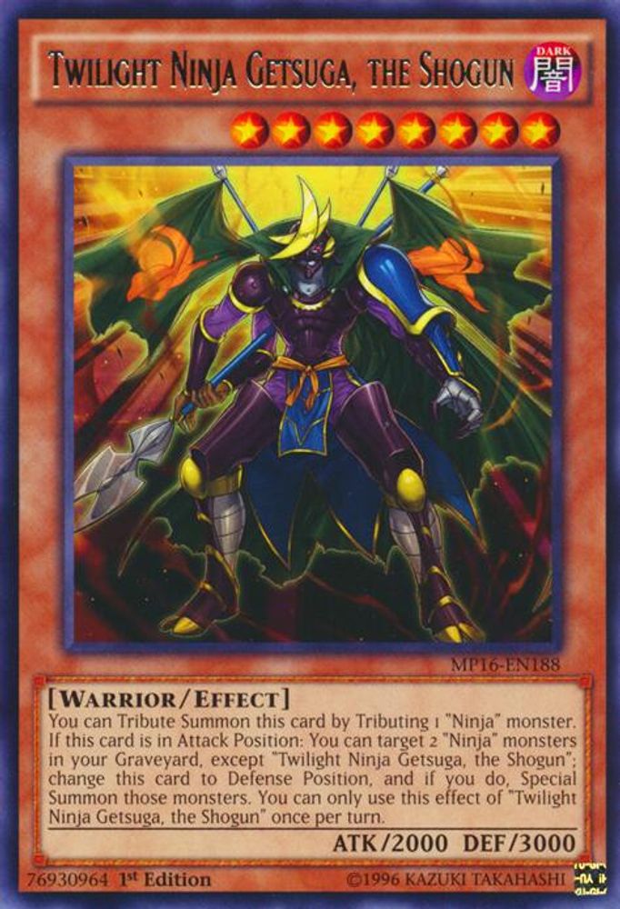 Twilight Ninja Getsuga, the Shogun (MP16-EN188) - Rare
