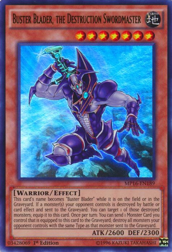 Buster Blader, the Destruction Swordmaster (MP16-EN189) - Ultra Rare