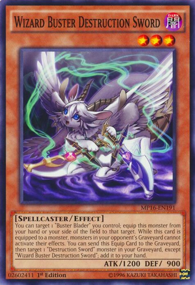 Wizard Buster Destruction Sword (MP16-EN191) - Common