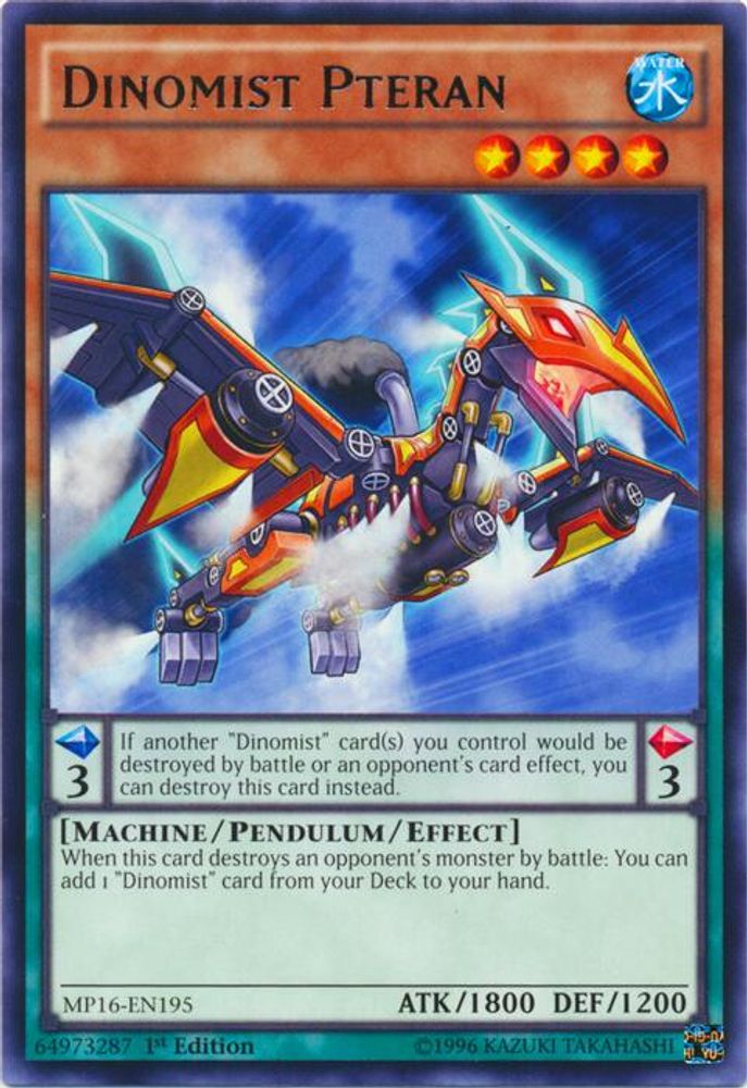 Dinomist Pteran (MP16-EN195) - Rare