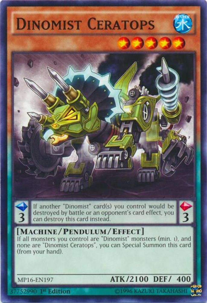Dinomist Ceratops (MP16-EN197) - Common