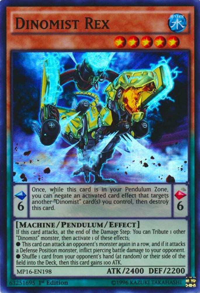 Dinomist Rex (MP16-EN198) - Super Rare