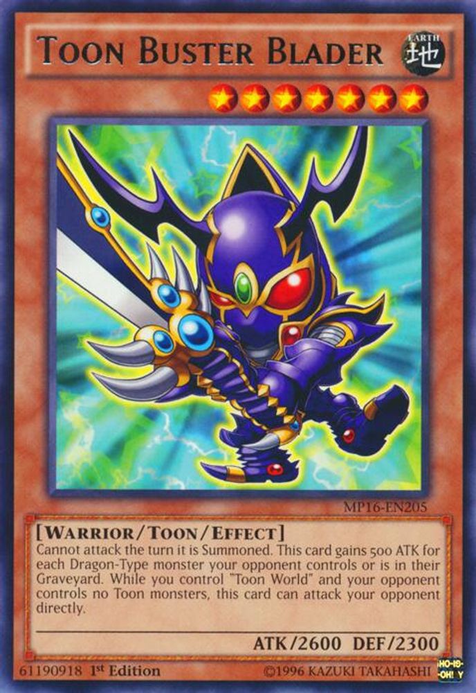 Toon Buster Blader [MP16-EN205] Rare 