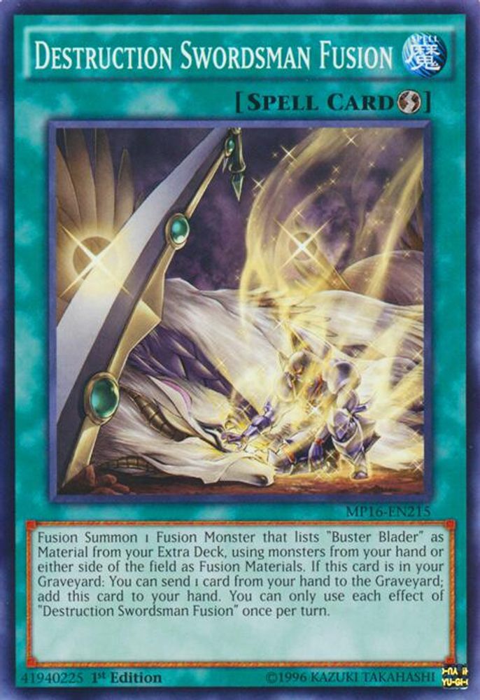 Destruction Swordsman Fusion [MP16-EN215] Commun 