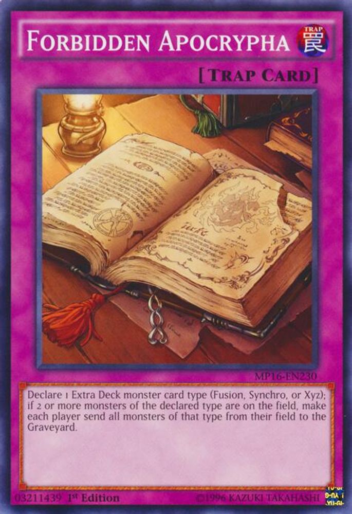 Forbidden Apocrypha (MP16-EN230) - Common