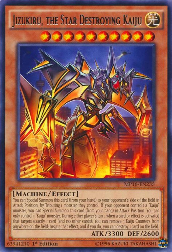 Jizukiru, l'étoile détruisant Kaiju [MP16-EN235] Rare 