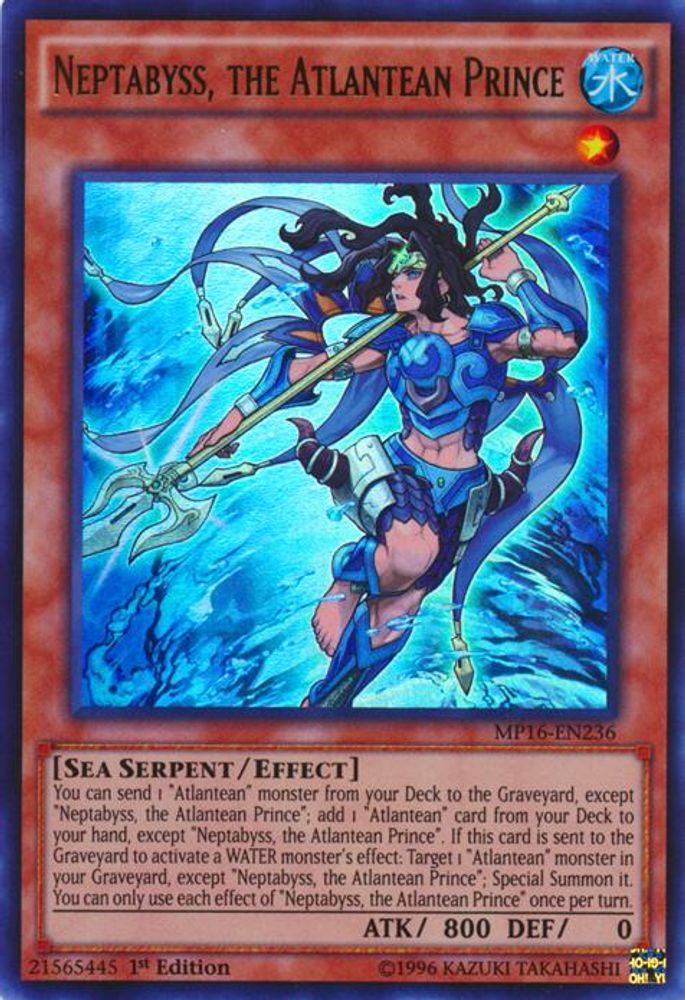 Neptabyss, le prince atlante [MP16-EN236] Ultra Rare 
