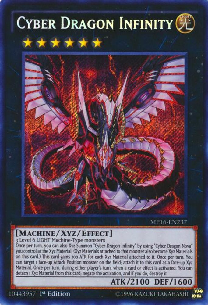 Cyber Dragon Infinity (MP16-EN237) - Secret Rare