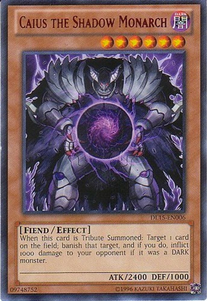 Caius le monarque de l'ombre (rouge) [DL15-EN006] Rare 