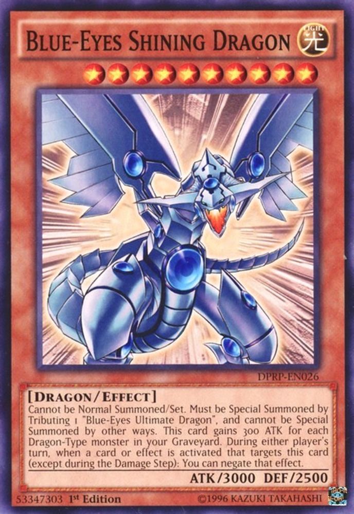 Blue-Eyes Shining Dragon (DPRP-EN026) - Common